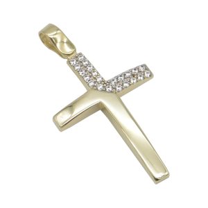 Χρυσός σταυρός Κ14-Κ9 ΤΒ68Κ